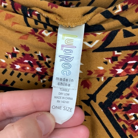 Lularoe Aztec Print Leggings One Size 0-12 - Picture 3 of 4